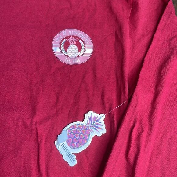 Love & Pineapple Long sleeve Tee Shirt Size L - Picture 4 of 5
